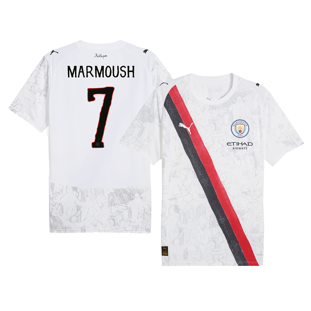Camiseta MARMOUSH #7 Manchester City 2025/26 Copa Mundial de Clubes Hombre - Versión Hincha