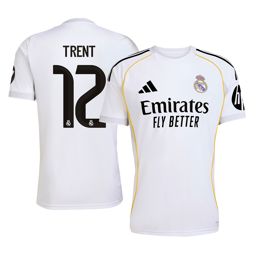 Camiseta TRENT #12 Real Madrid 2025/26 Primera Equipación Hombre - Versión Hincha