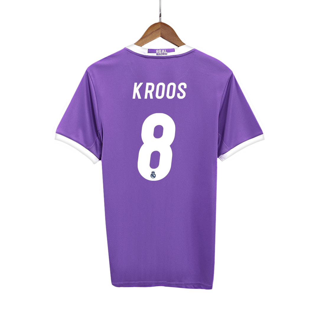 Camiseta Retro 2016/17 Kroos #8 Real Madrid Segunda Equipación