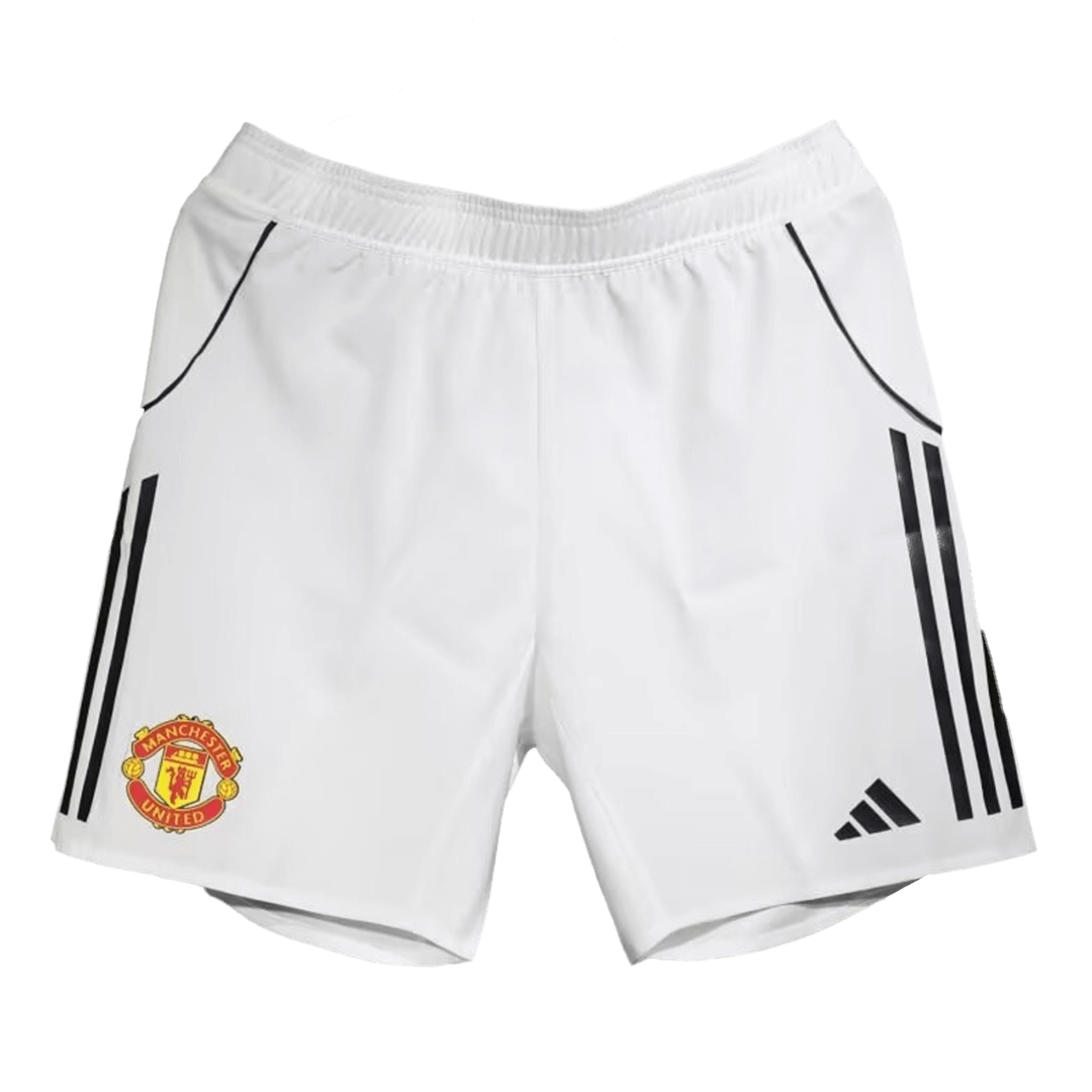 Pantalón Corto Auténtica Manchester United 2025/26 Primera Equipación-Versión Jugador