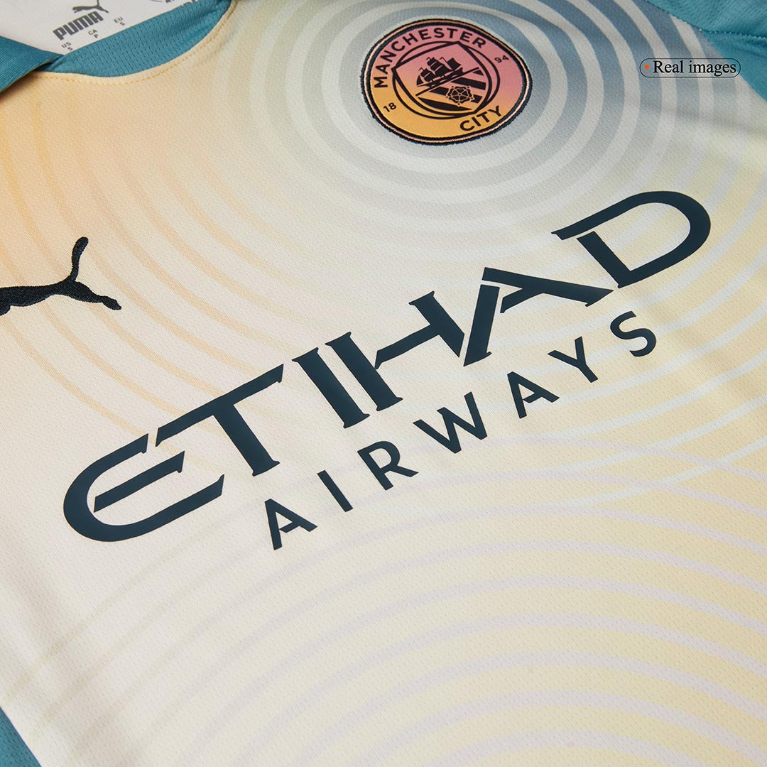 UCL Camiseta Manchester City 2024/25 Cuarta Equipación 'Definitivamente City' - Versión Hincha