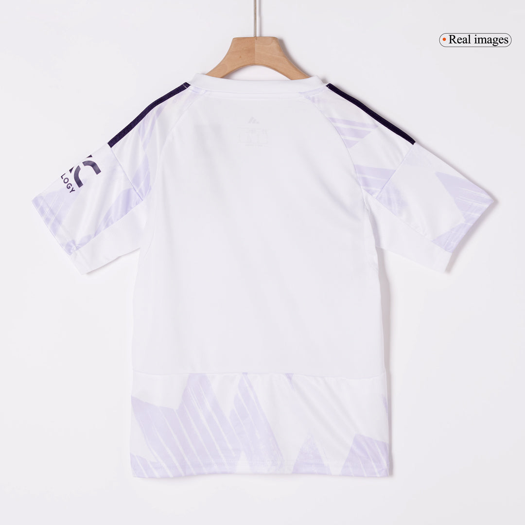 Conjunto Infantil Completo Manchester United 2025/26 Segunda Equipación Kids
