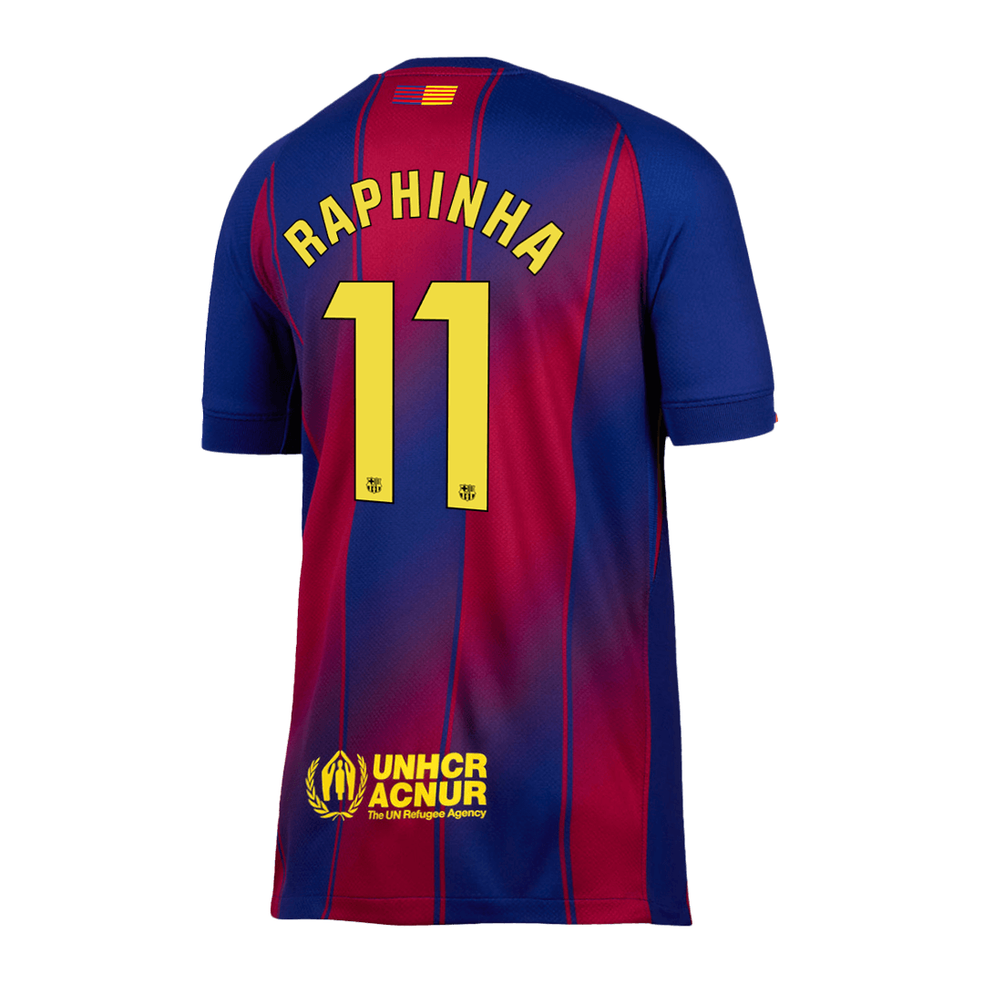 Camiseta RAPHINHA #11 Barcelona 2025/26 Primera Equipación-Versión Hincha