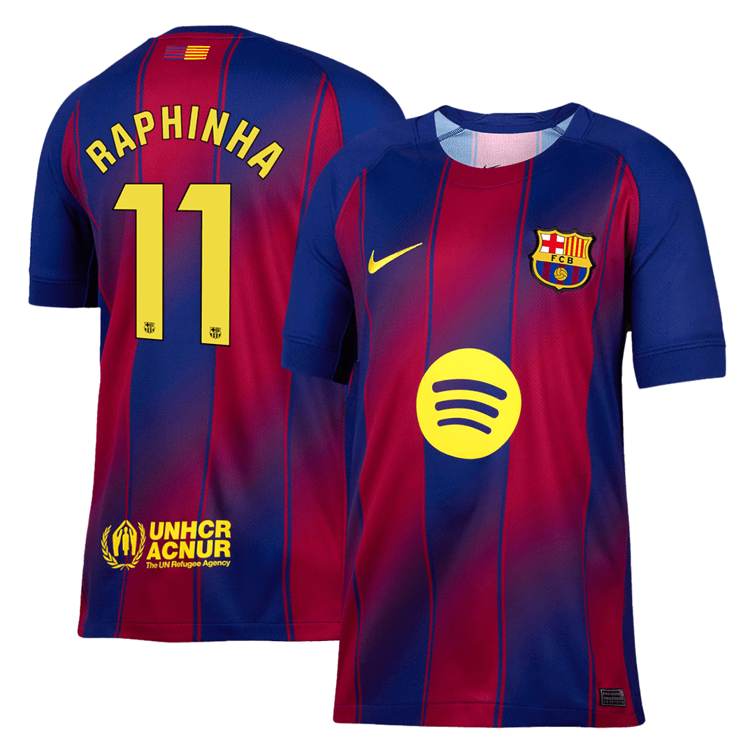 Camiseta RAPHINHA #11 Barcelona 2025/26 Primera Equipación-Versión Hincha