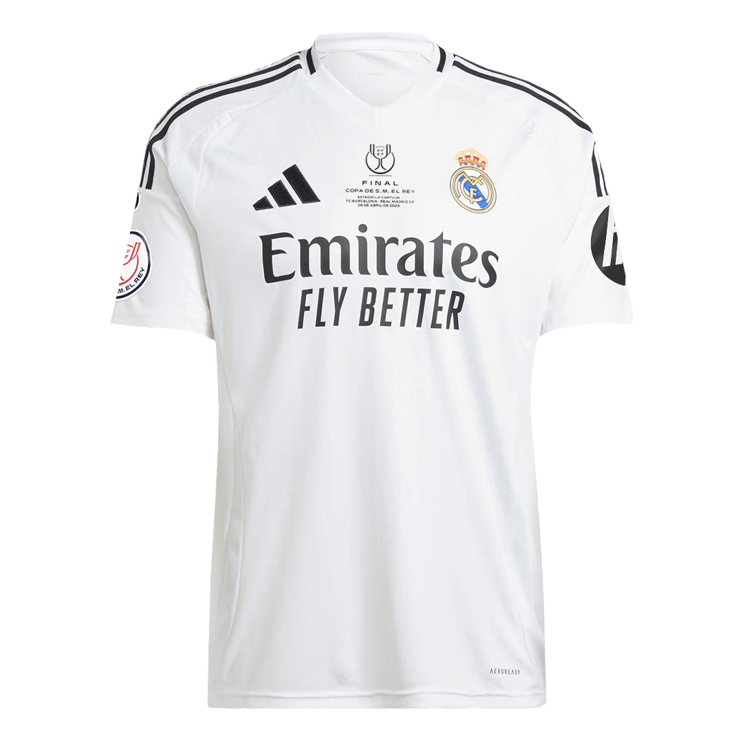 Camiseta Real Madrid Copa del Rey Final 2024/25 Home Local Hombre - Versión Hincha