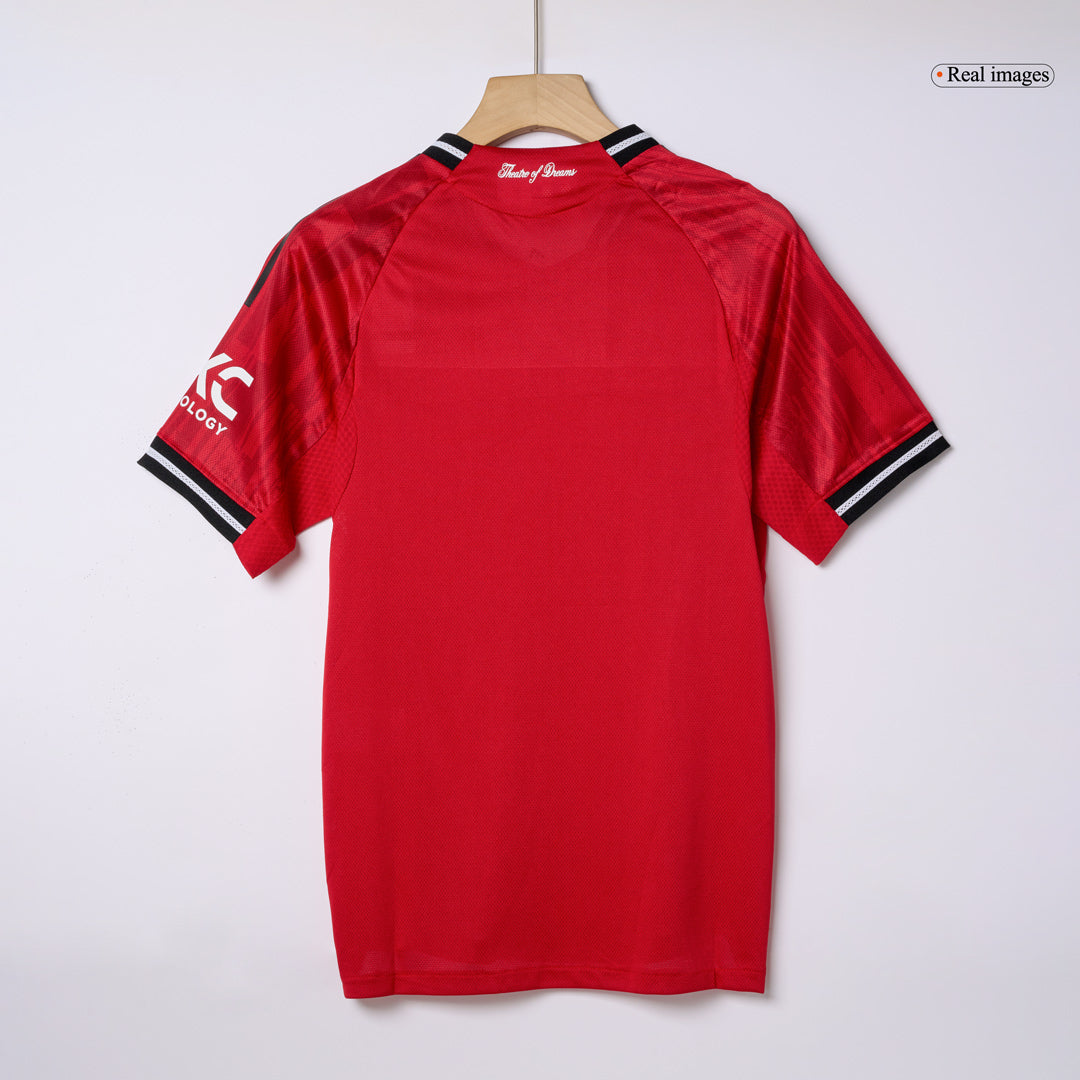 Camiseta Auténtica B.FERNANDES #8 Manchester United 2025/26 Primera Equipación-Versión Jugador