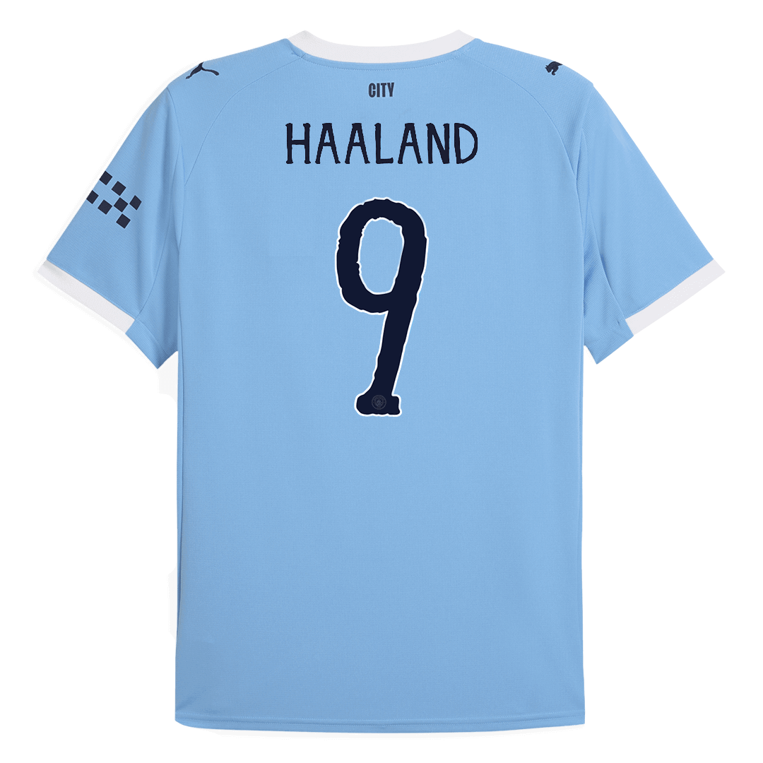 Camiseta HAALAND #9 Manchester City 2025/26 Copa Mundial de Clubes Primera Equipación Hombre - Versión Hincha(Calidad Premium)