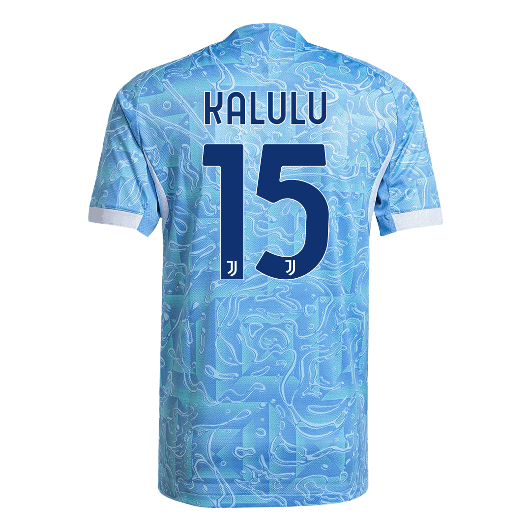 Camiseta Auténtica KALULU #15 Juventus 2025/26 Segunda Equipación -Versión Jugador