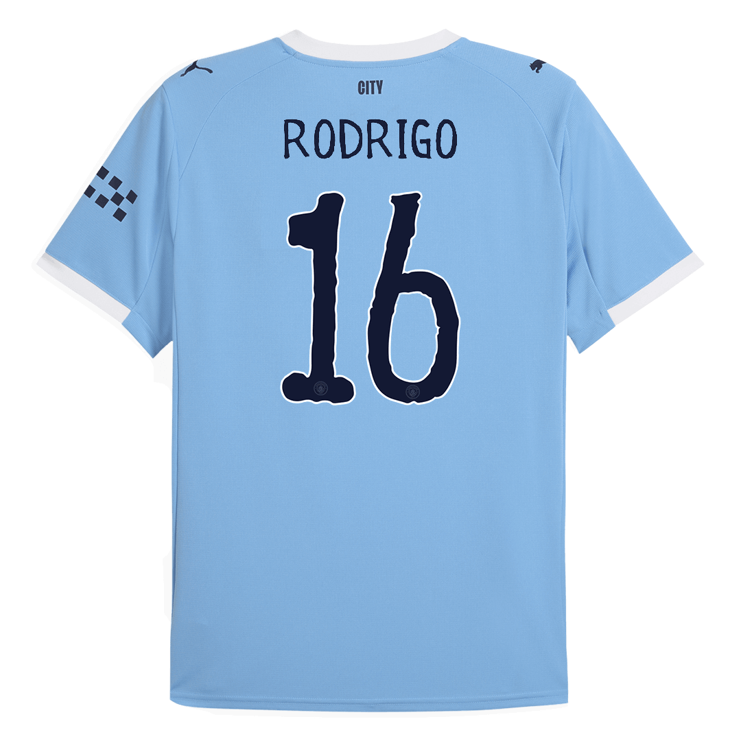 Camiseta RODRIGO #16 Manchester City 2025/26 Copa Mundial de Clubes Primera Equipación Hombre - Versión Hincha(Calidad Premium)