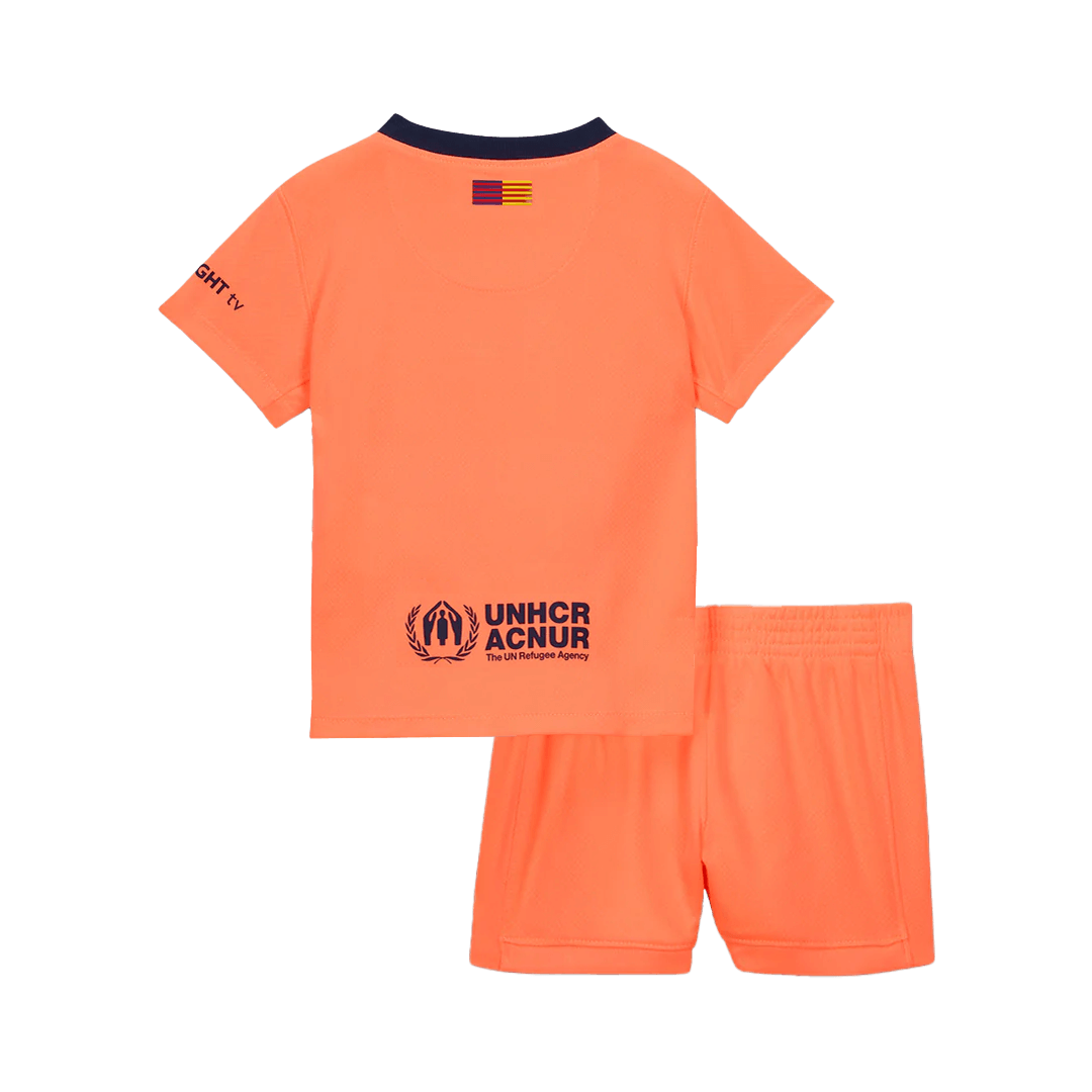 Conjunto Infantil Barcelona 2025/26 Tercera Equipación Kids