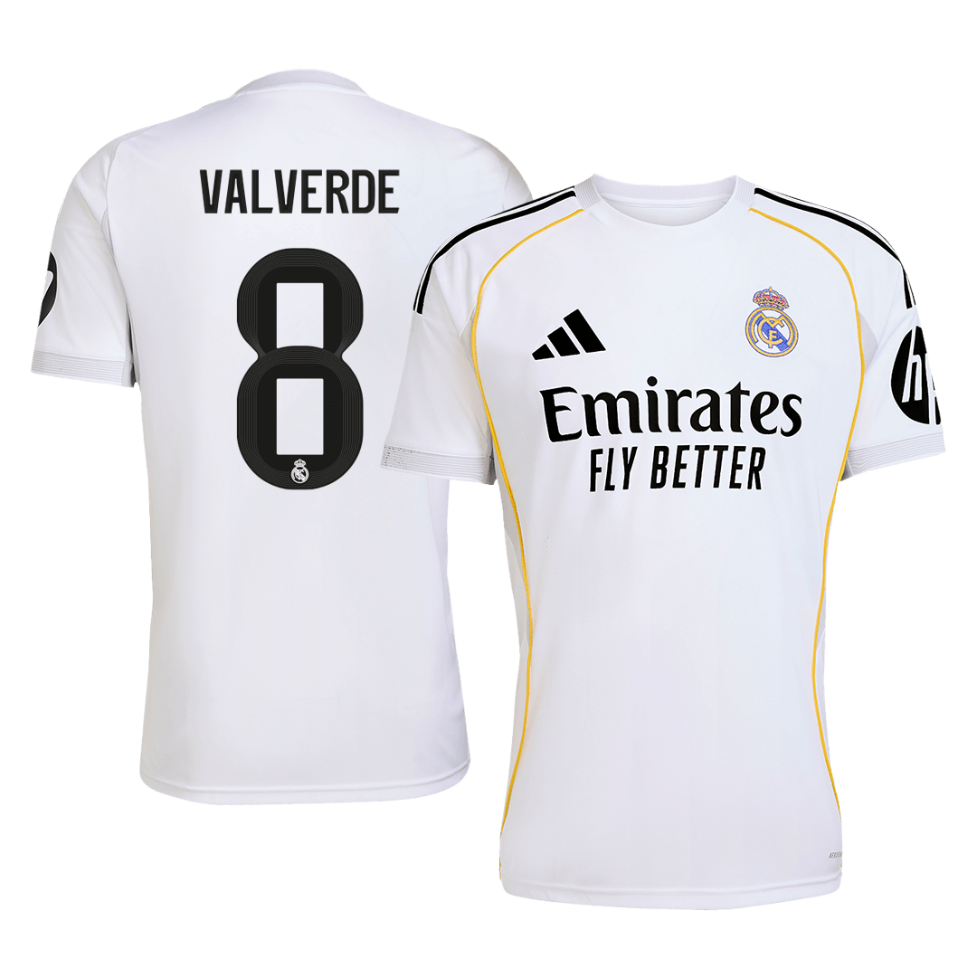 Camiseta VALVERDE #8 Real Madrid 2025/26 Primera Equipación-Versión Hincha