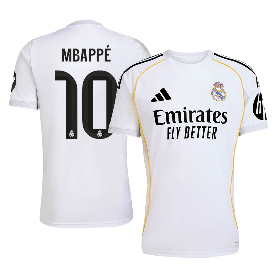 Camiseta MBAPPÉ #10 Real Madrid 2025/26 Primera Equipación-Versión Hincha