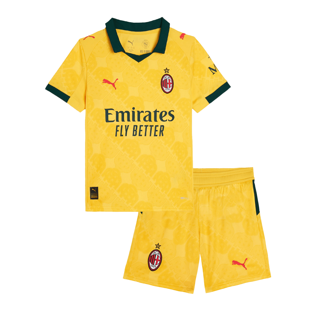 Conjunto Infantil AC Milan 2025/26 Tercera Equipación Kids