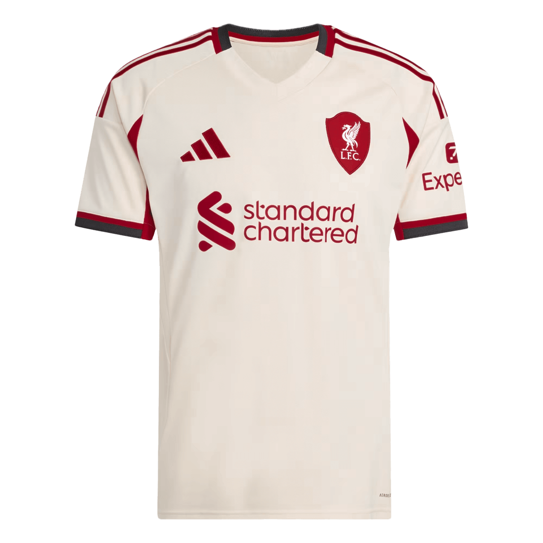 Camiseta SZOBOSZLAI #8 Liverpool 2025/26 Segunda Equipación - Versión Hincha
