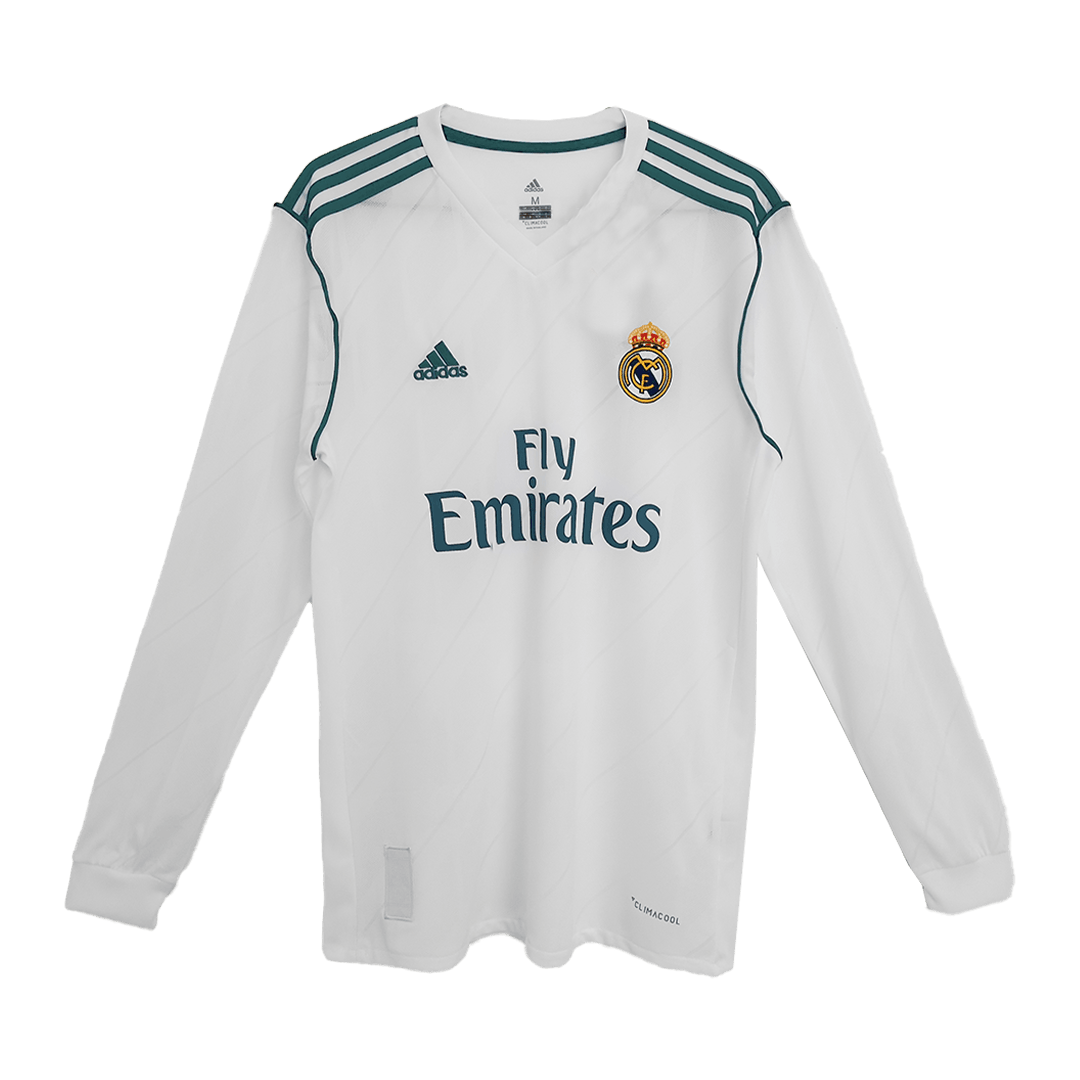 Camiseta Retro 2017/18 KROOS #8 Real Madrid Primera Equipación Manga Larga