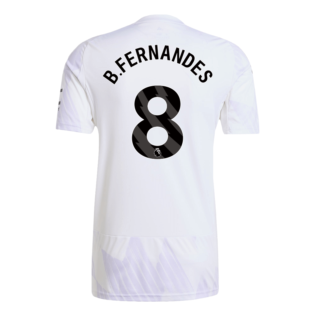 Camiseta B.FERNANDES #8 Manchester United 2025/26 Segunda Equipación-Versión Hincha