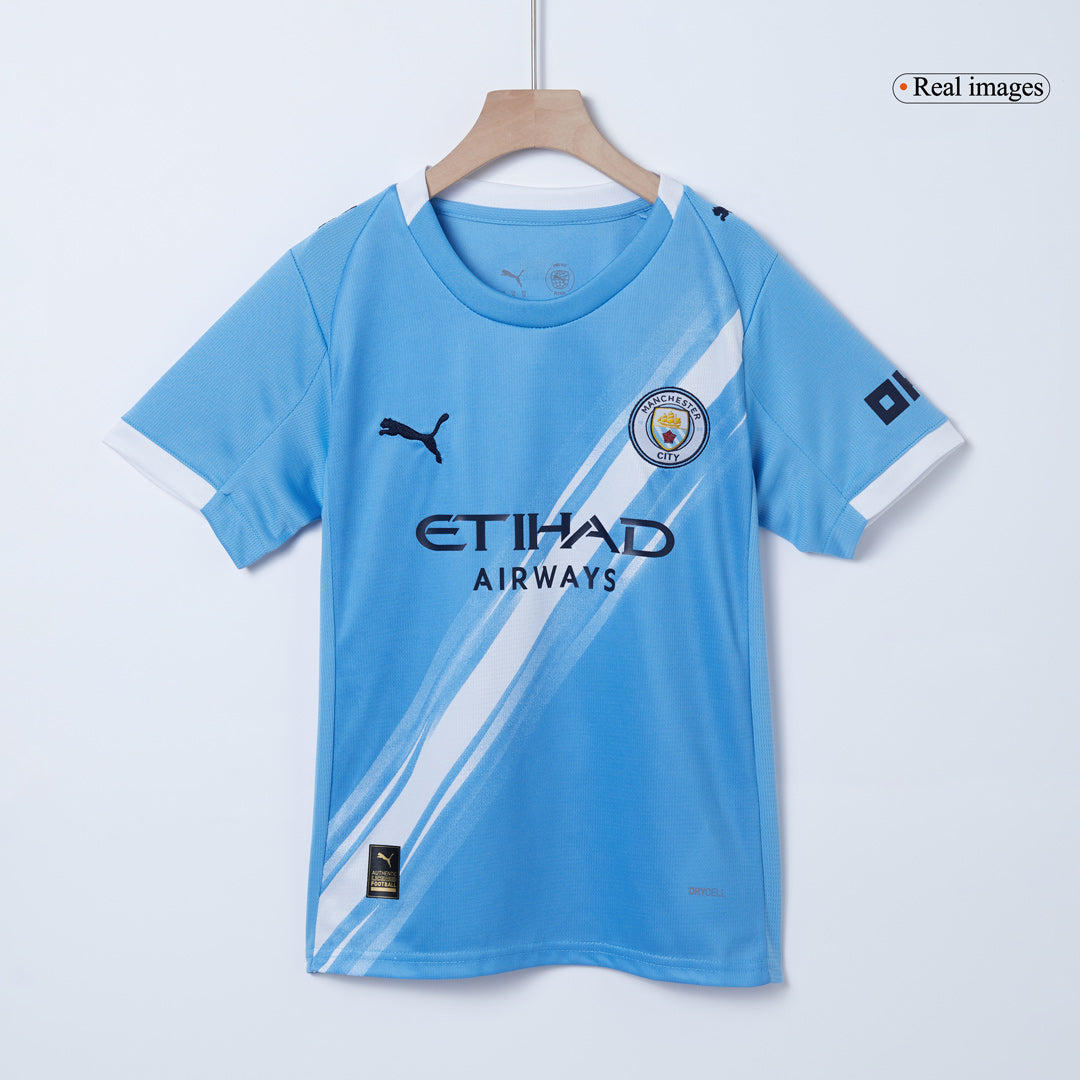 Miniconjunto Manchester City 2025/26 Local Niño (Camiseta + Pantalón Corto)