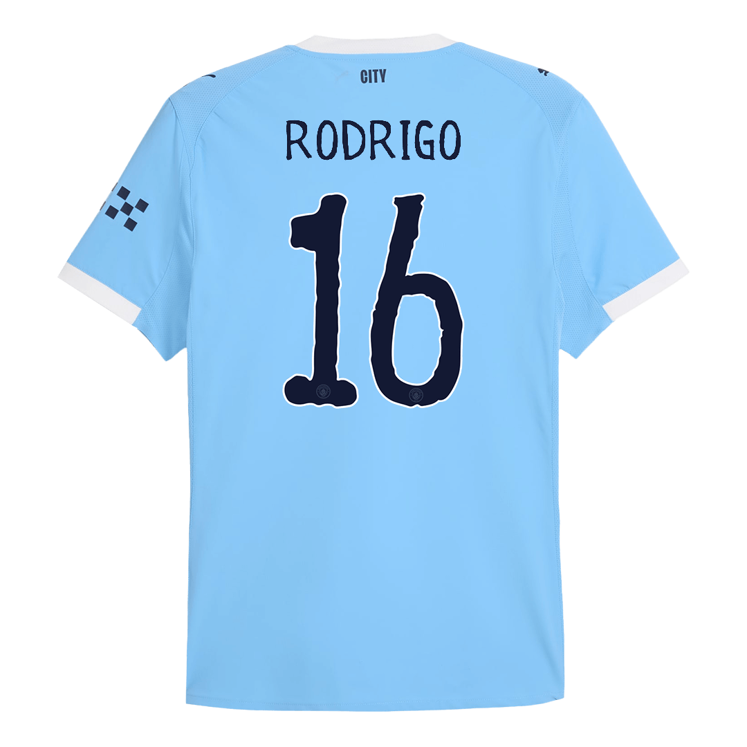 Camiseta RODRIGO #16 Manchester City 2025/26 Copa Mundial de Clubes Primera Equipación Hombre-Versión Jugador