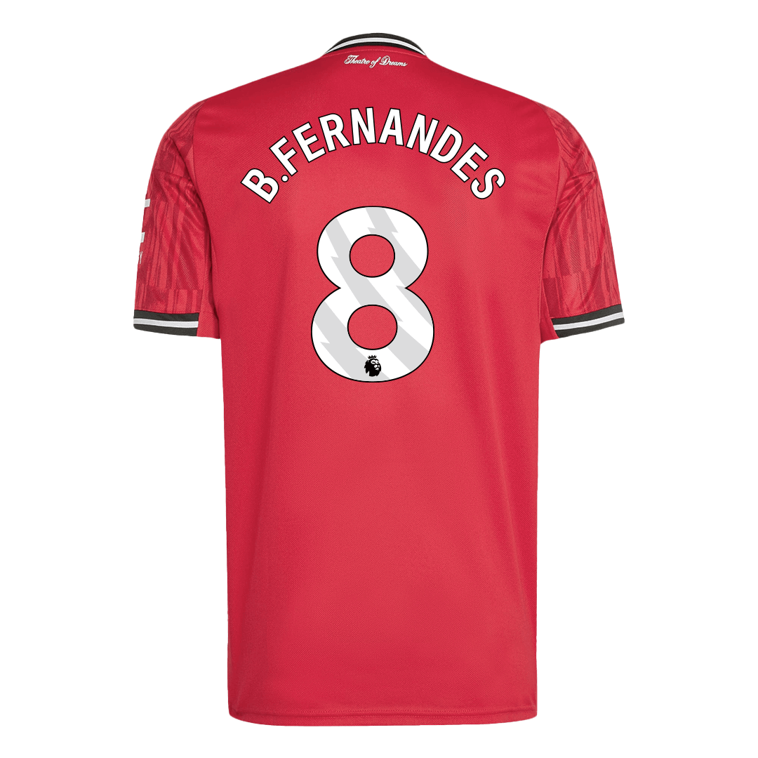 Camiseta B.FERNANDES #8 Manchester United 2025/26 Primera Equipación-Versión Hincha