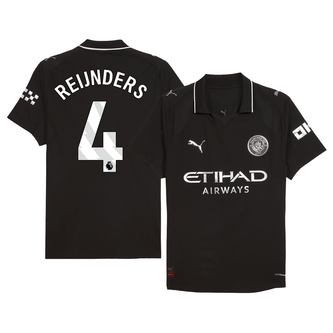 Camiseta Auténtica REIJNDERS #4 Manchester City 2025/26 Segunda Equipación -Versión Jugador