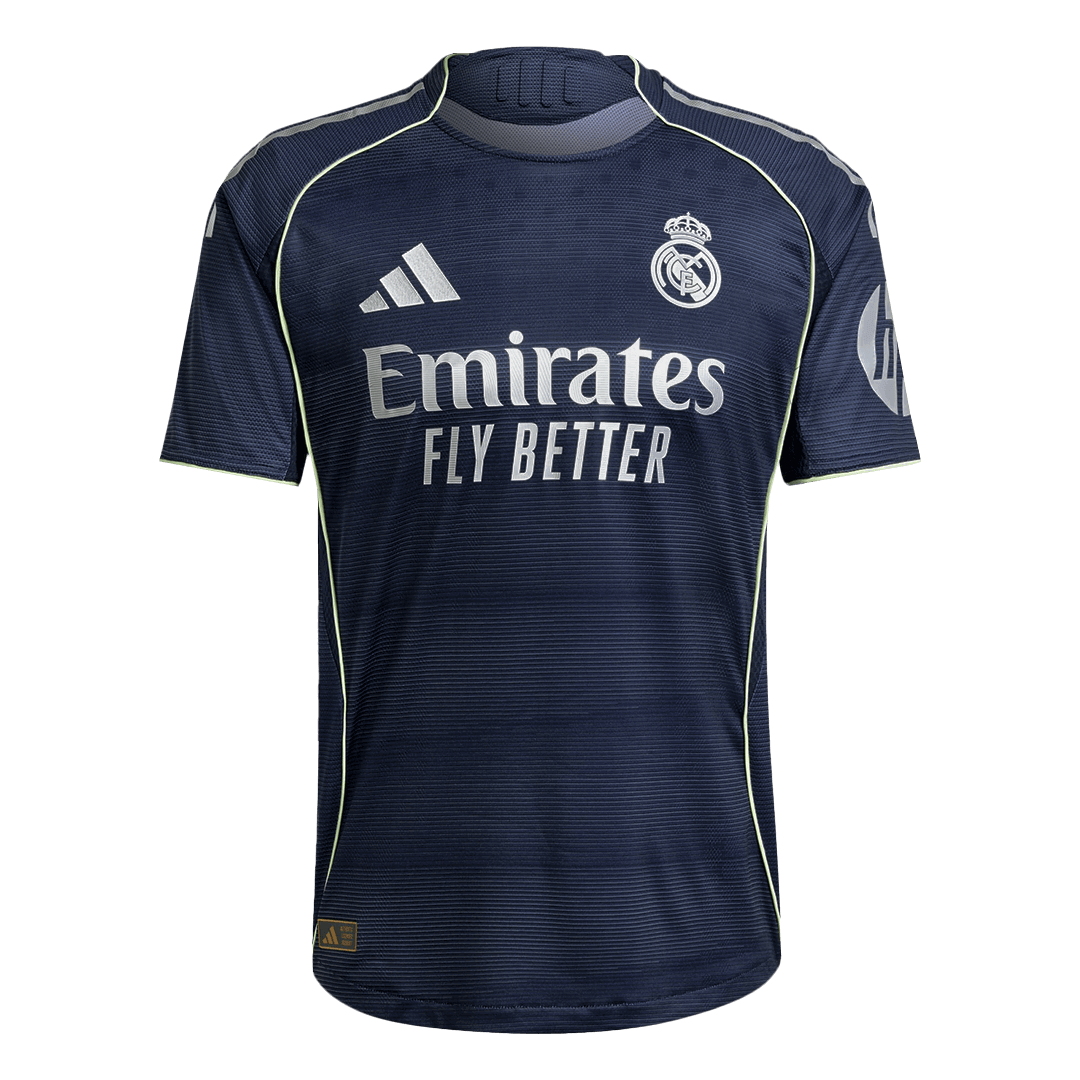 Camiseta Auténtica MBAPPÉ #9 Real Madrid 2025/26 Segunda Equipación-Versión Jugador