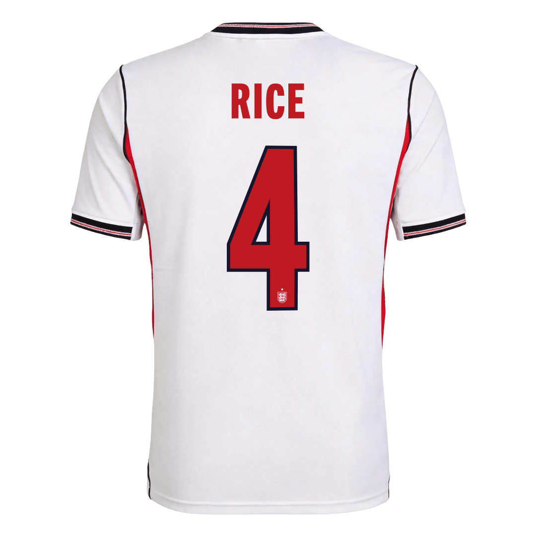 Camiseta Rice #4 Inglaterra 2026 Primera Equipación Copa del Mundo - Versión Hincha - Vista 2