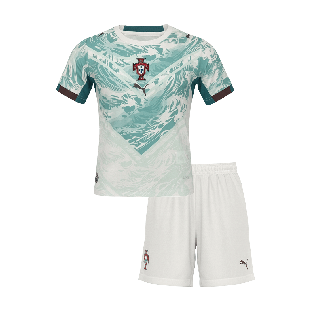 Conjunto Infantil Portugal 2026 Segunda Equipación Copa del Mundo Kids