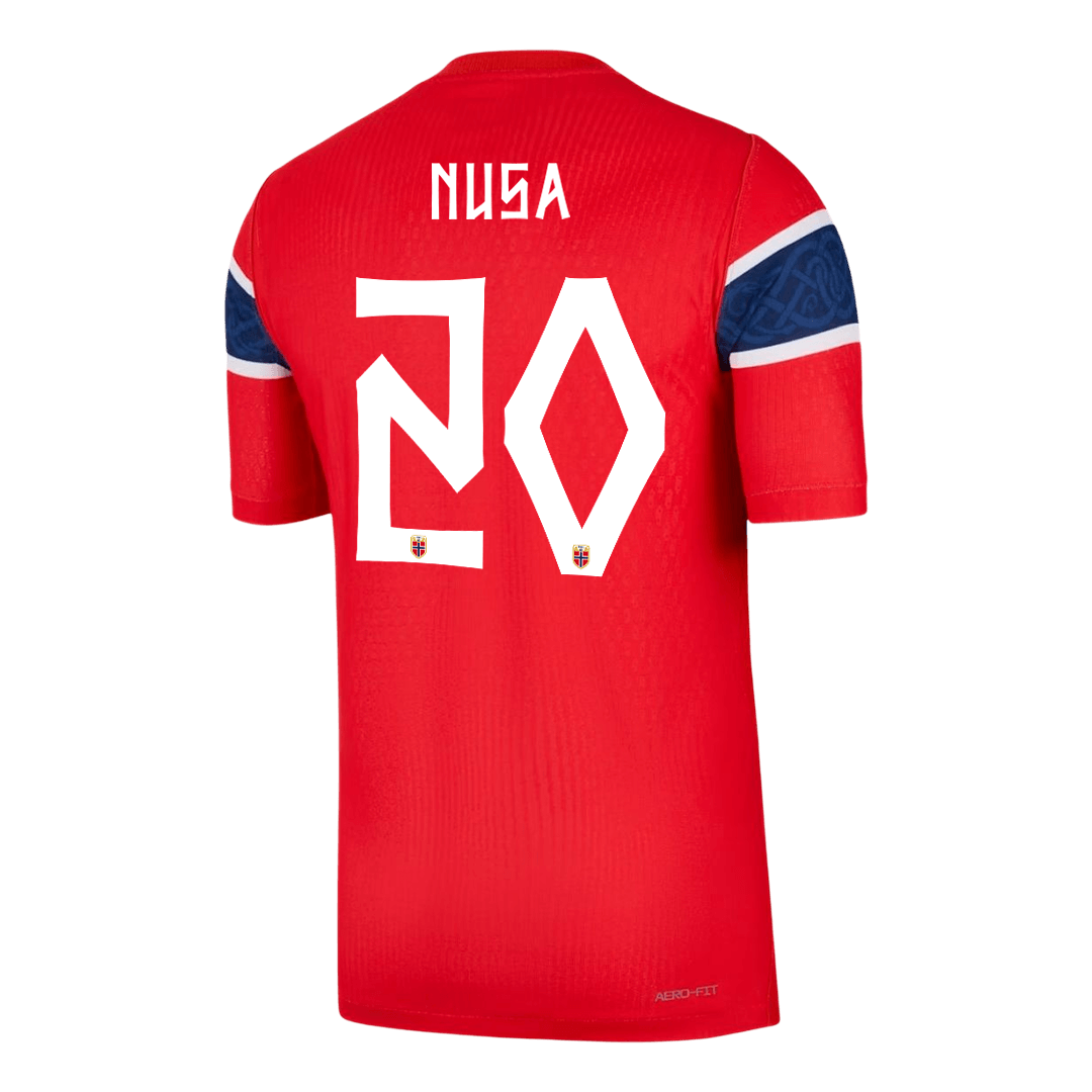 Camiseta Auténtica NUSA #20 Norway 2026 Primera Equipación Copa del Mundo -Versión Jugador