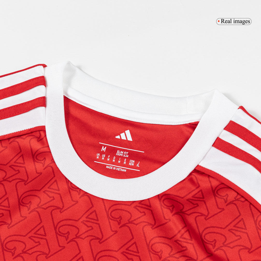 Calidad Premium Camiseta SALIBA #2 Arsenal 2025/26 Primera Equipación -Versión Hincha