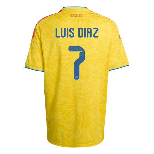 Camiseta Luis Díaz #7 Colombia 2026 Primera Equipación Copa del Mundo - Versión Hincha