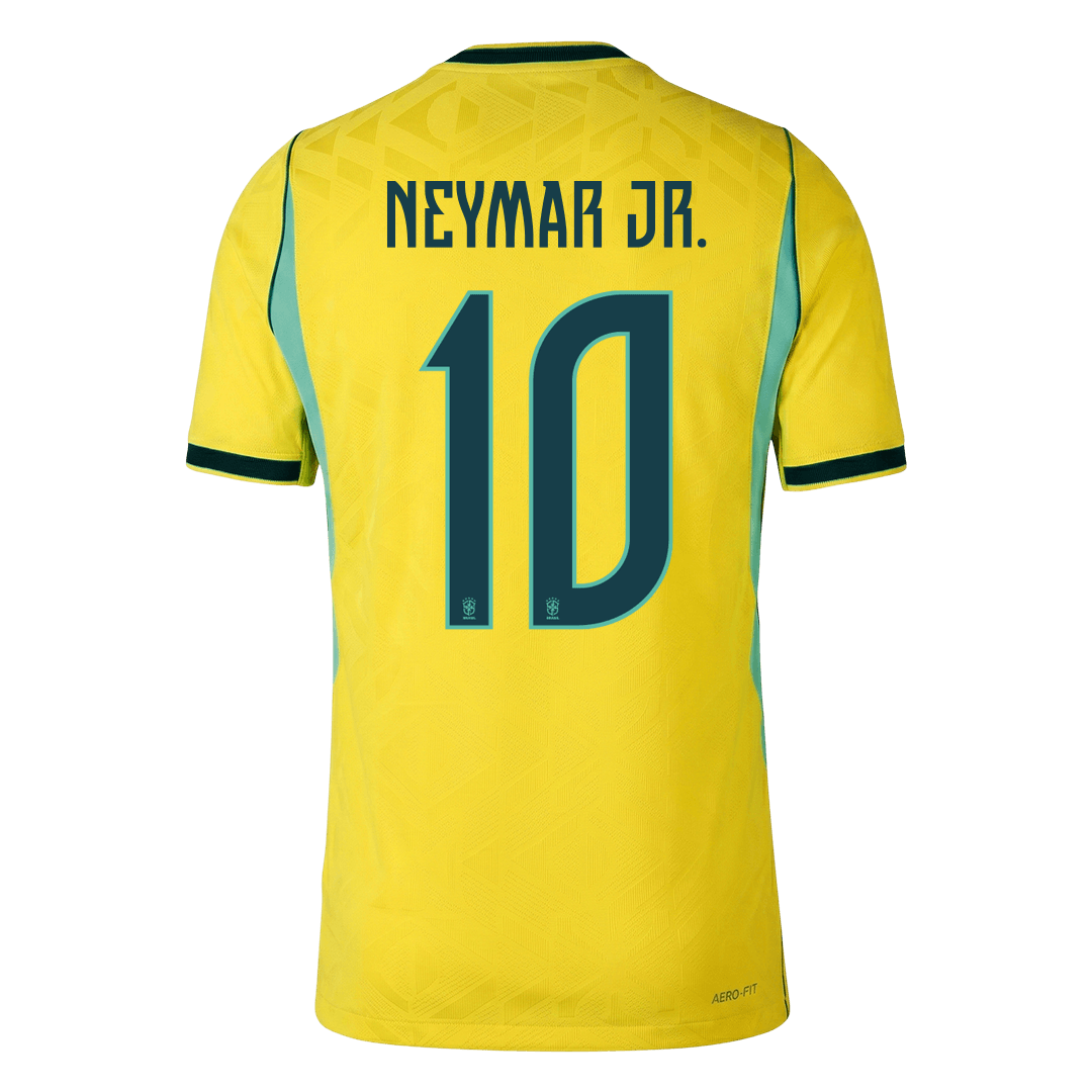 Camiseta Auténtica NEYMAR JR. #10 Brazil 2026 Primera Equipación Copa del Mundo -Versión Jugador