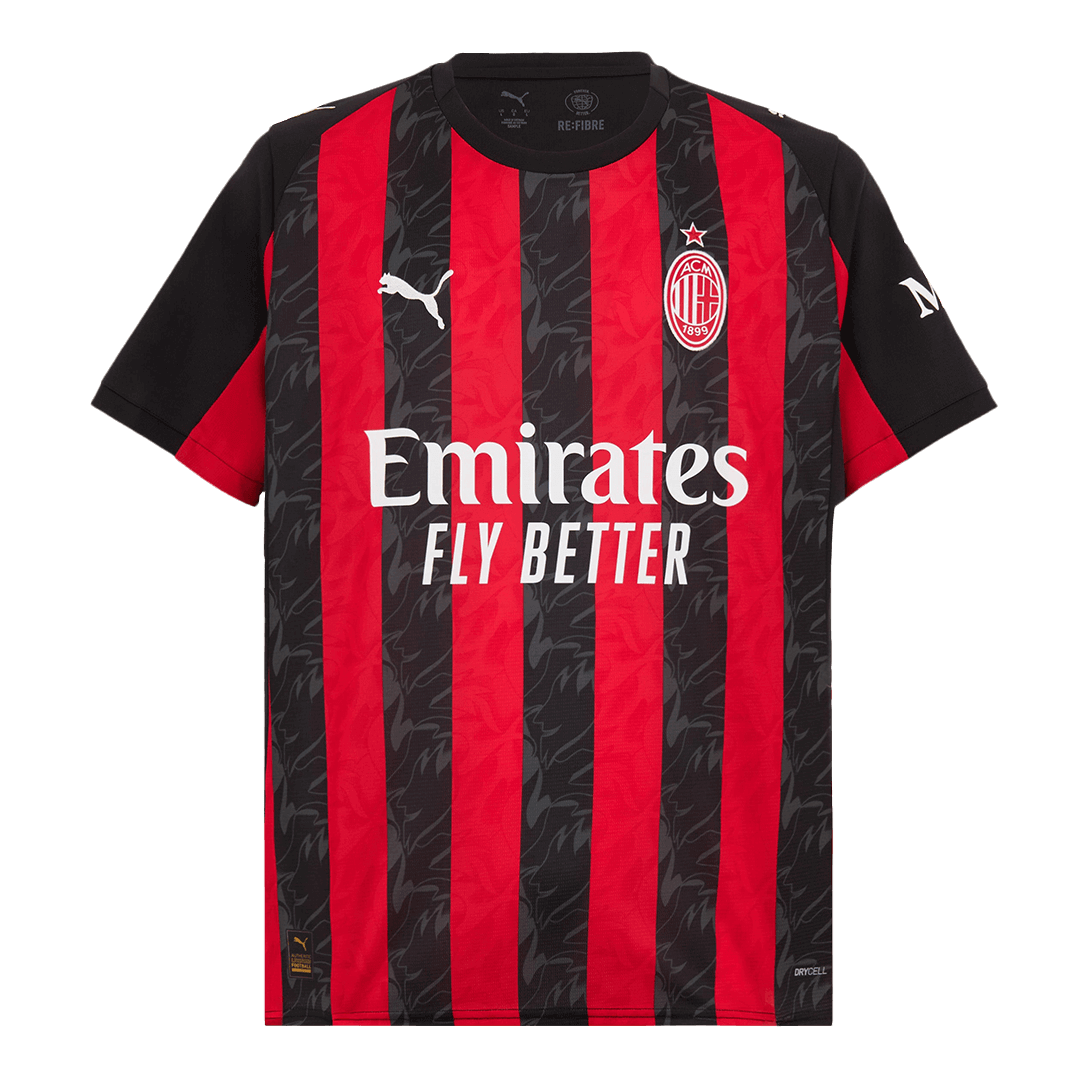 Camiseta PULISIC #11 AC Milan 2025/26 Primera Equipación-Versión Hincha