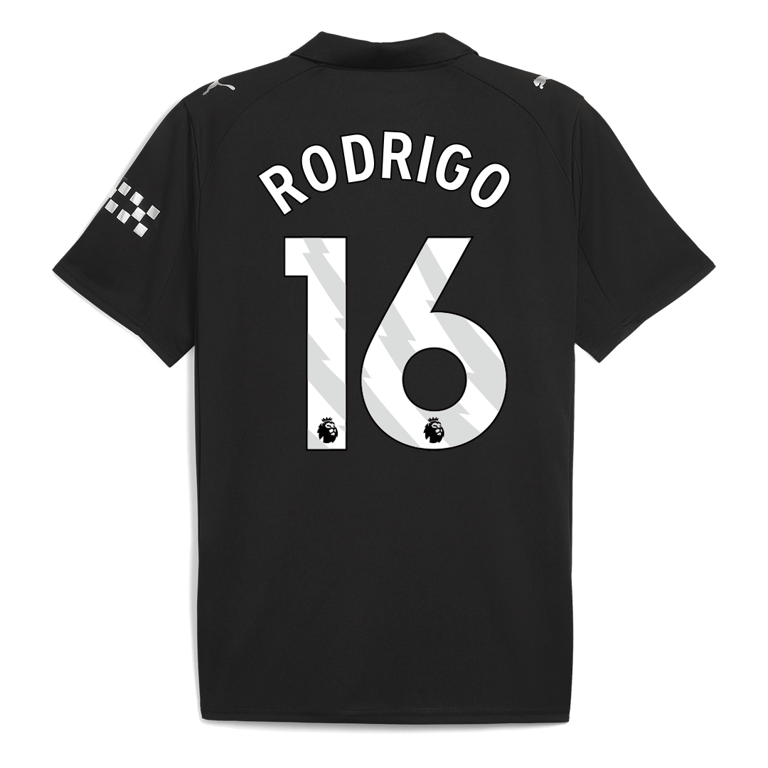 Camiseta RODRIGO #16 Manchester City 2025/26 Segunda Equipación-Versión Hincha