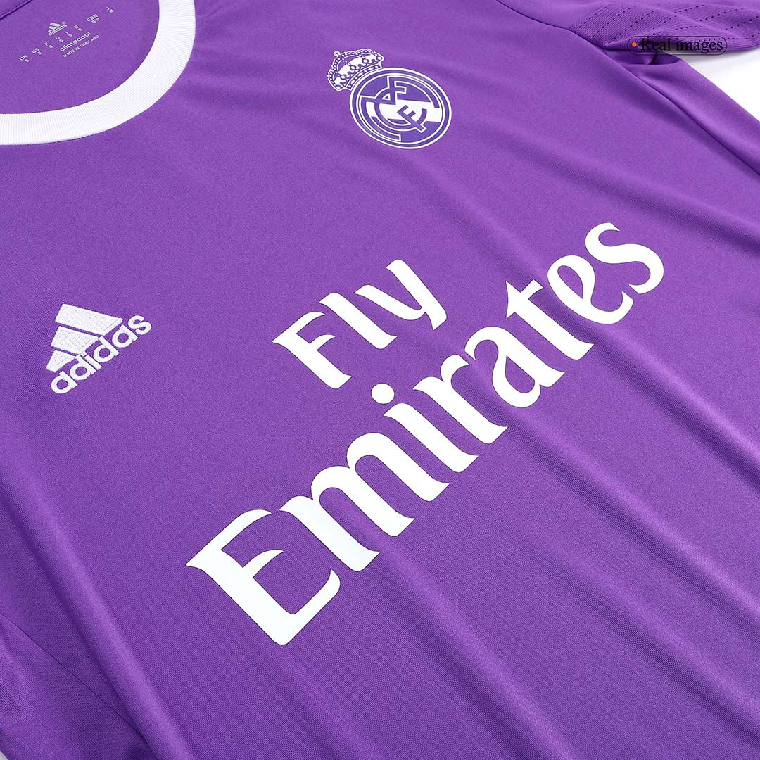 Camiseta Retro 2016/17 Modrić #19 Real Madrid Segunda Equipación Manga Larga