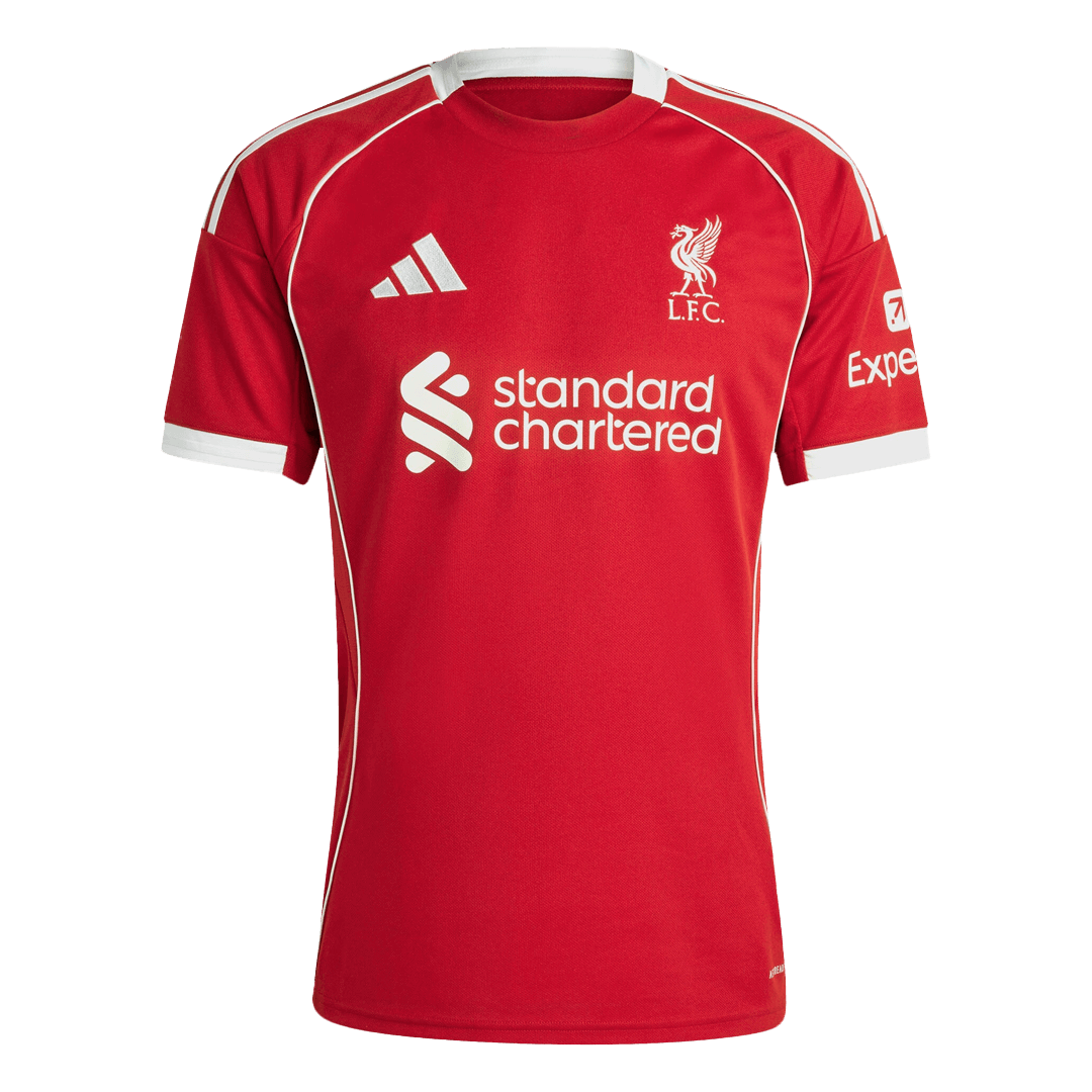 Camiseta GAKPO #18 Liverpool 2025/26 Primera Equipación - Versión Hincha