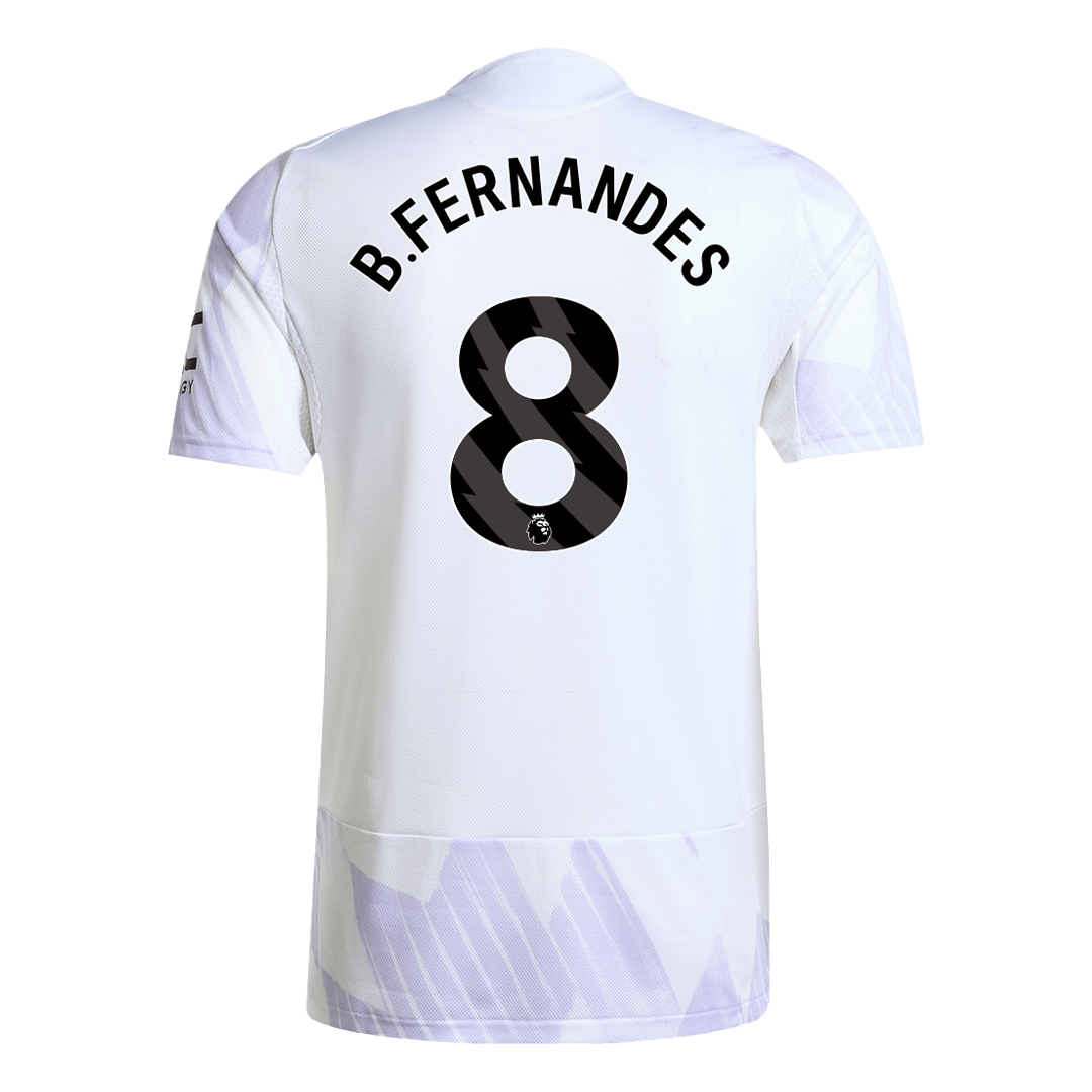 Camiseta Auténtica B.FERNANDES #8 Manchester United 2025/26 Segunda Equipación-Versión Jugador