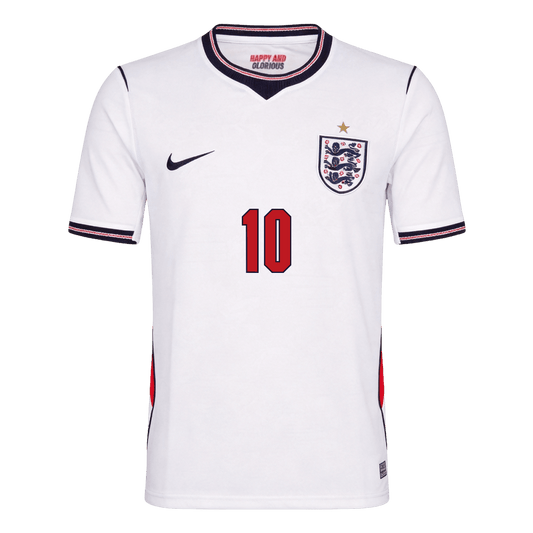 Camiseta Bellingham #10 Inglaterra 2026 Primera Equipación Copa del Mundo - Versión Hincha