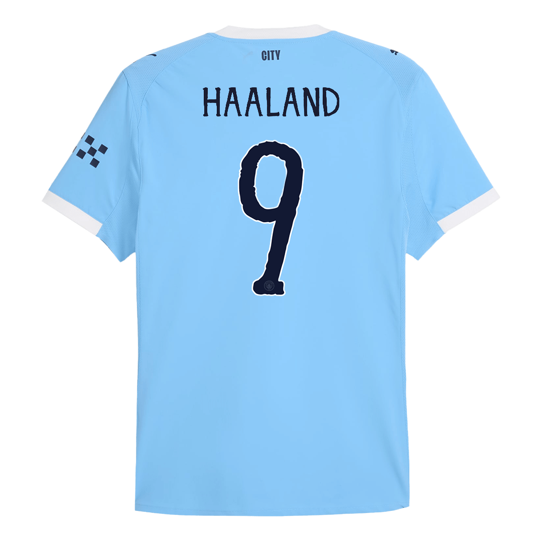 Camiseta HAALAND #9 Manchester City 2025/26 Copa Mundial de Clubes Primera Equipación Hombre-Versión Jugador