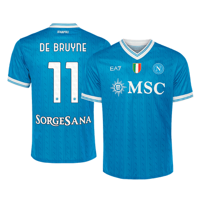 Camiseta DE BRUYNE #11 Napoli 2025/26 Primera Equipación-Versión Hincha