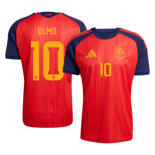 Camiseta Olmo #10 España 2026 Primera Equipación Copa del Mundo - Versión Hincha (Calidad Premium)