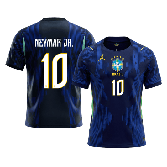 Camiseta NEYMAR JR. #10 Brazil 2026 Segunda Equipación Copa del Mundo - Versión Hincha