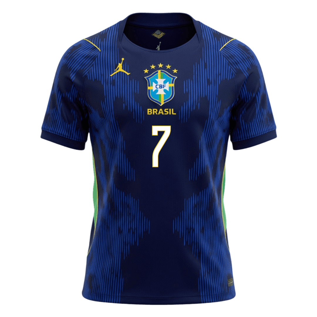 Camiseta Vini Jr. #7 Brasil 2026 Segunda Equipación Copa del Mundo - Versión Hincha - Vista 8