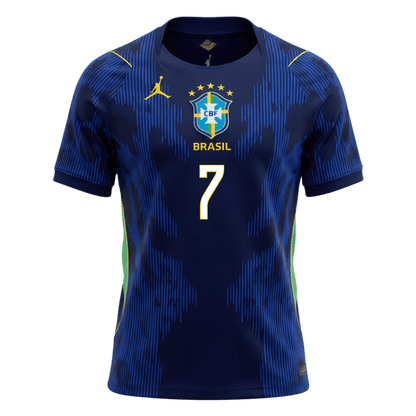 Camiseta Vini Jr. #7 Brasil 2026 Segunda Equipación Copa del Mundo - Versión Hincha - Vista 8
