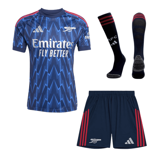 Conjunto Completo Arsenal 2025/26 Segunda Equipación