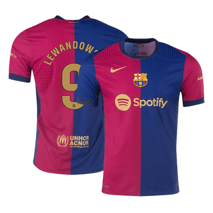 Camiseta LEWANDOWSKI #9 Barcelona 2024/25 Primera Equipación - Versión Jugador