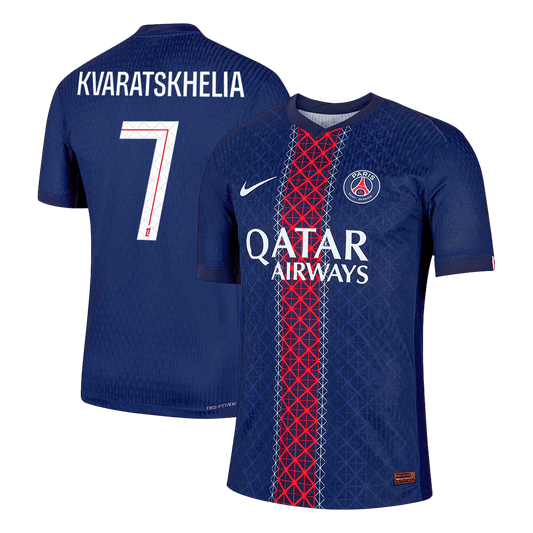 Camiseta Auténtica KVARATSKHELIA #7 PSG 2025/26 Primera Equipación-Versión Jugador