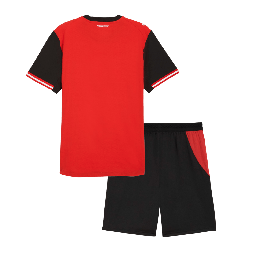 Conjunto Infantil Austria 2026 Primera Equipación Copa del Mundo