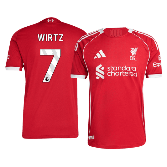 Camiseta Auténtica WIRTZ #7 Liverpool 2025/26 Primera Equipación-Versión Jugador