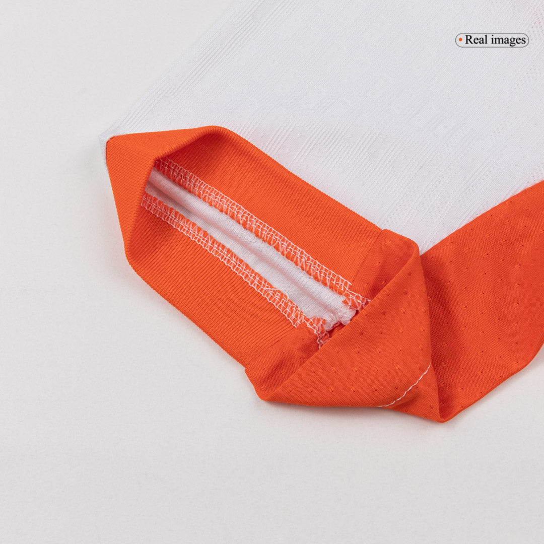 Camiseta Auténtica VIRGIL #4 Netherlands 2026 Segunda Equipación Copa del Mundo -Versión Jugador