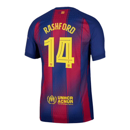 UCL Camiseta Auténtica RASHFORD #14 Barcelona 2025/26 Primera Equipación-Versión Jugador